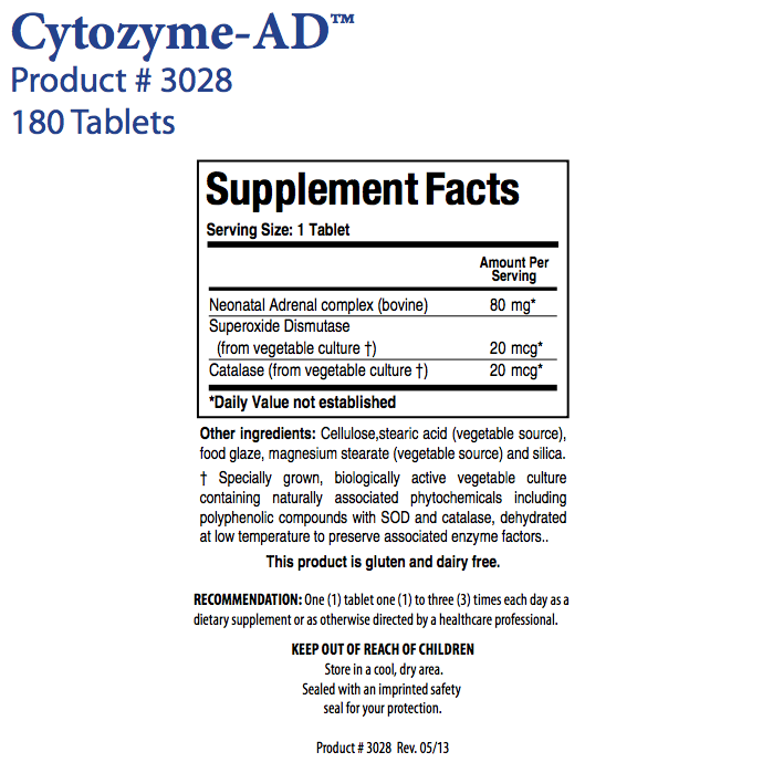 Cytozyme-AD by Biotics Research