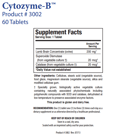 Cytozyme-B by Biotics Research
