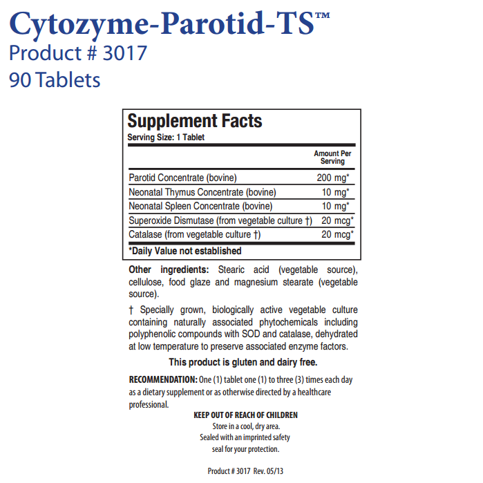Cytozyme-Parotid-TS by Biotics Research
