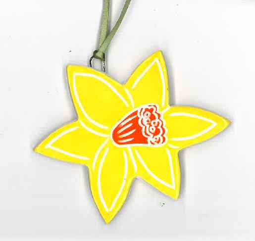 'Daffodil' Ceramic Hanging Decoration