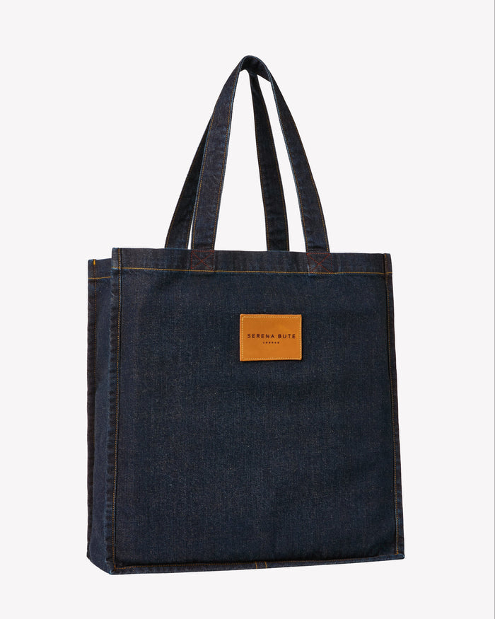 Denim Tote Bag - Dark Navy