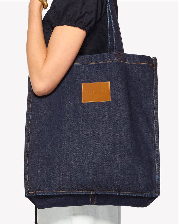 Denim Tote Bag - Dark Navy