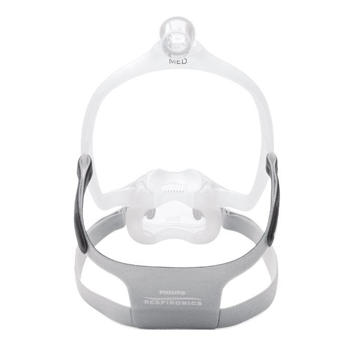 Dreamwear full face mask shown from the rear, focused on the low profile cushion that touches the wearer's face