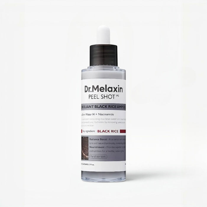 Dr.Melaxin Black Rice Exfoliating Ampoule 80ml | VGLE Beauty Canada