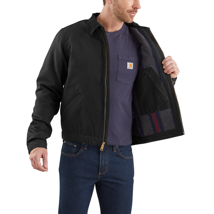 DUCK DETROIT JACKET - BLK-Black | Carhartt 103828