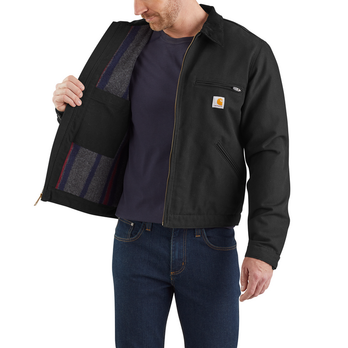 DUCK DETROIT JACKET - BLK-Black | Carhartt 103828