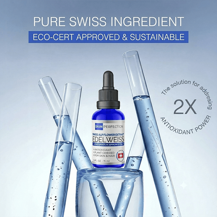edelweiss is a pure Swiss ingredient that is eco-cert approved and sustainable