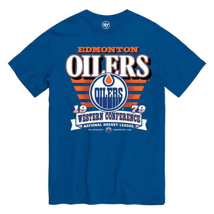 Edmonton Oilers Stripe Splash '47 Tee