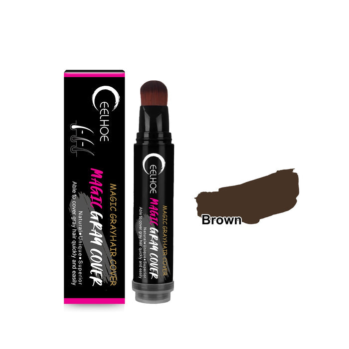 EELHOE Root Touch Up Hair Chalk Hair Dye Pen For Roots Brown EELHOE COSMETICS
