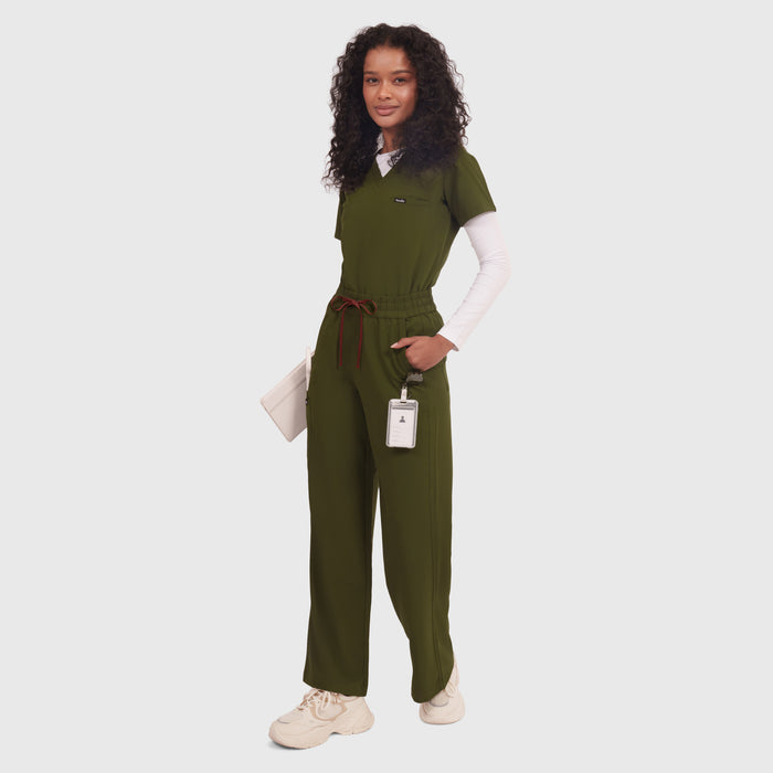 Elan High Waisted Wide-Leg Scrub Pant