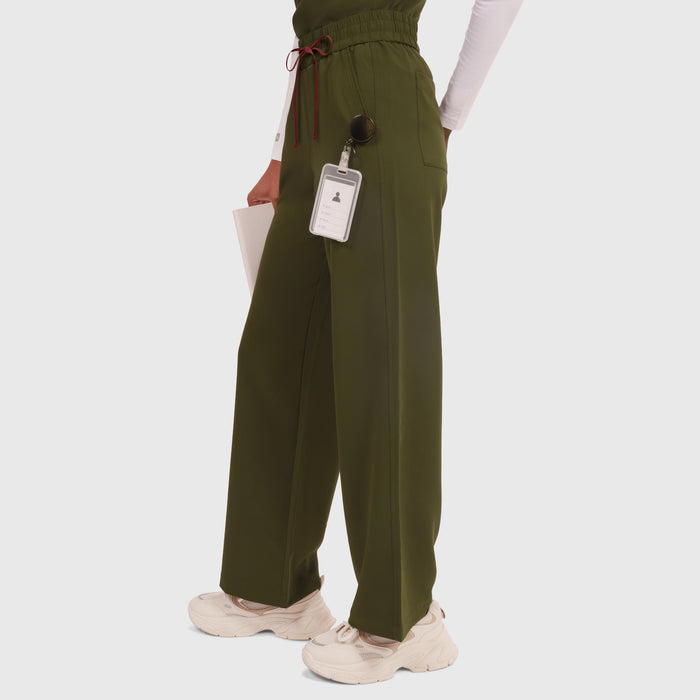 Elan High Waisted Wide-Leg Scrub Pant