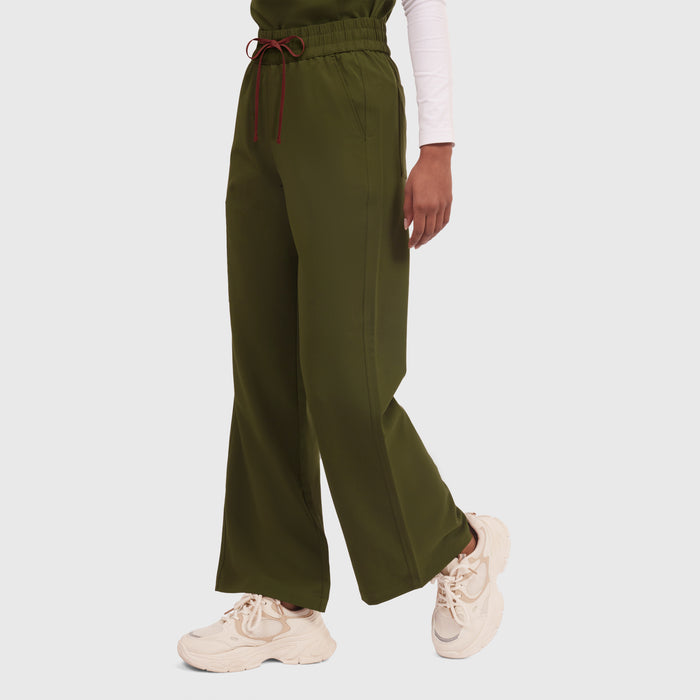 Elan High Waisted Wide-Leg Scrub Pant