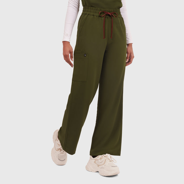 Elan High Waisted Wide-Leg Scrub Pant