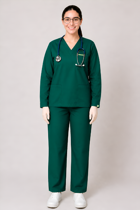 ELITE V NECK (GREEN) WOMEN