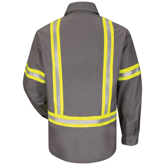 ENHANCED VISIBILITY FR UNIFORM MIDWEIGHT SHIRT - GY-Grey | Bulwark SLDT