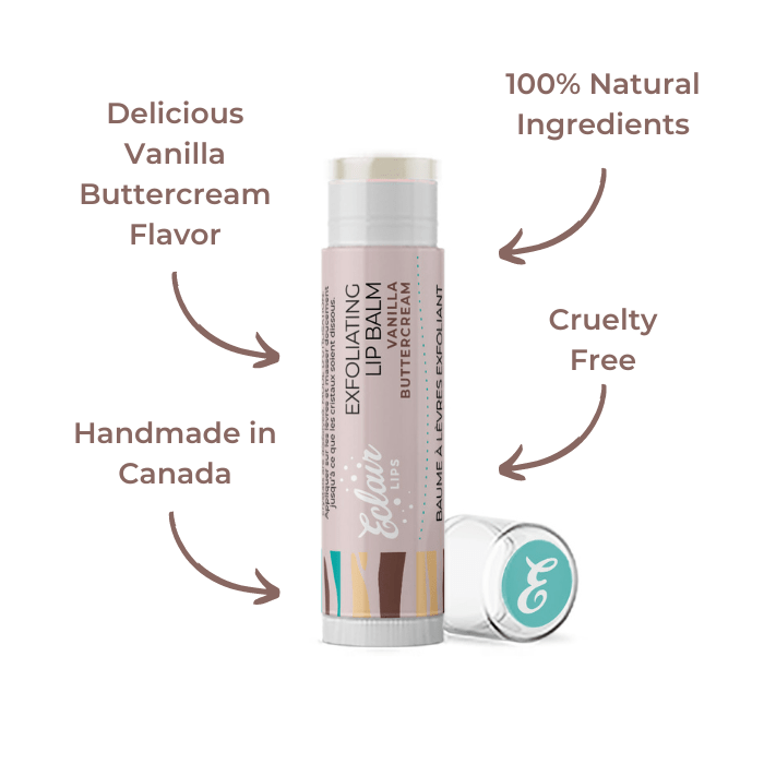 Eclair Vanilla Buttercream Lip Balm with Natural Ingredients