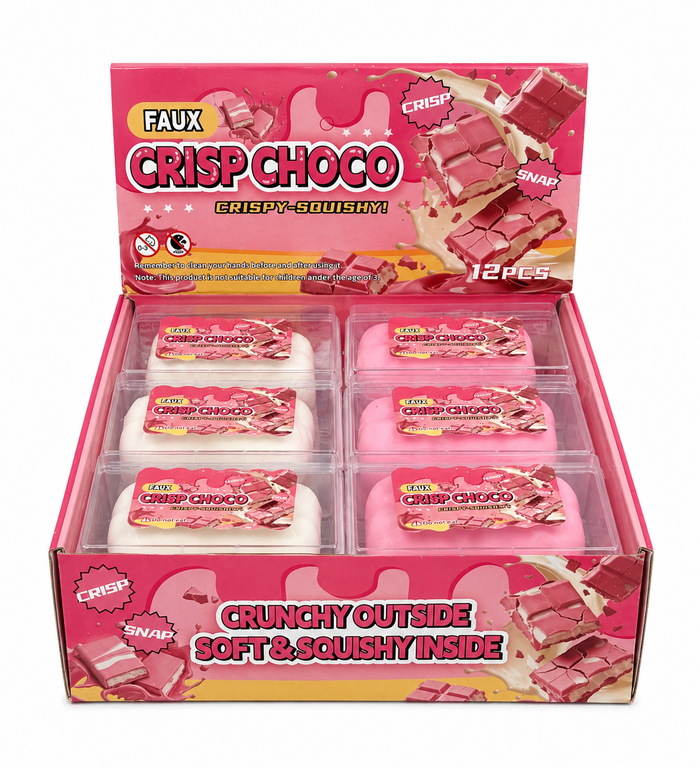 Faux Crisp Choco Squishy – Pink & White Assorted