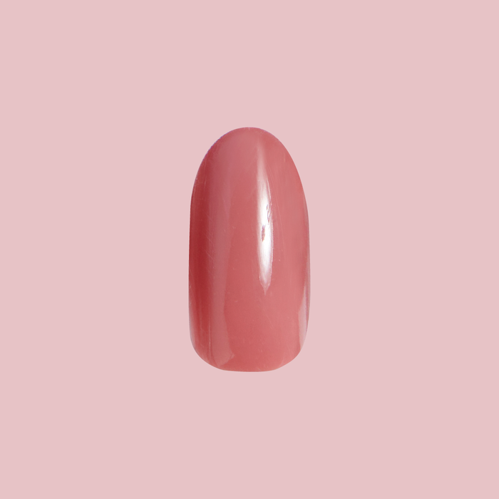 Fig Ranch | Oval | Medium medium oval press-on nail in cool fig pink with lavender undertones for an easy mani by Olive and June