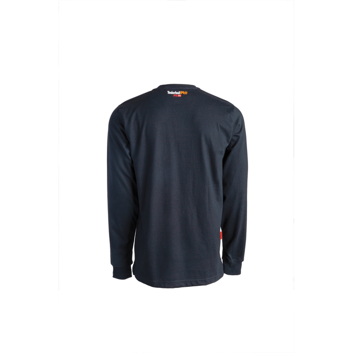 FLAME RESISTANT COTTON CORE LONG SLEEVE HENLEY WITH POCKET - 001-Black | Timberland PRO TB0A23P4