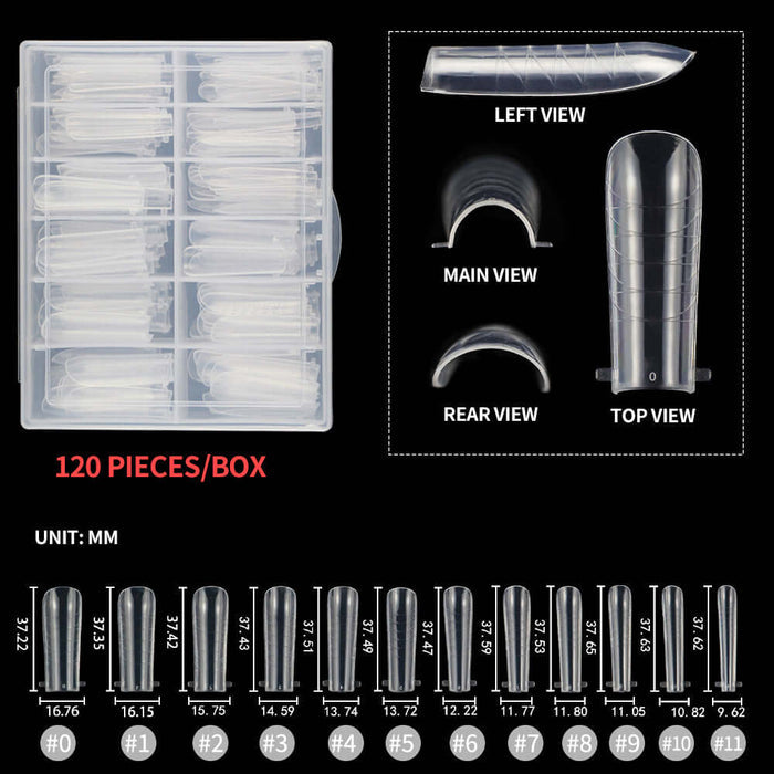 Rarjsm 120Pcs Extension Nail Molds
