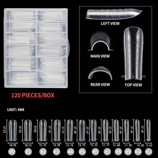 Rarjsm 120Pcs Extension Nail Molds