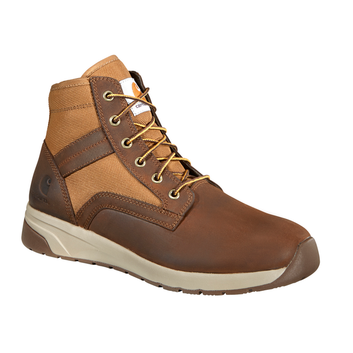 FORCE 5-INCH LIGHTWEIGHT SNEAKER COMPOSITE TOE BOOT - BRN-Brown Leather And Tan Duck | Carhartt FA5415-M