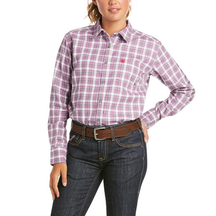 FR AJA WORK SHIRT - 500-Purple | Ariat 10035365