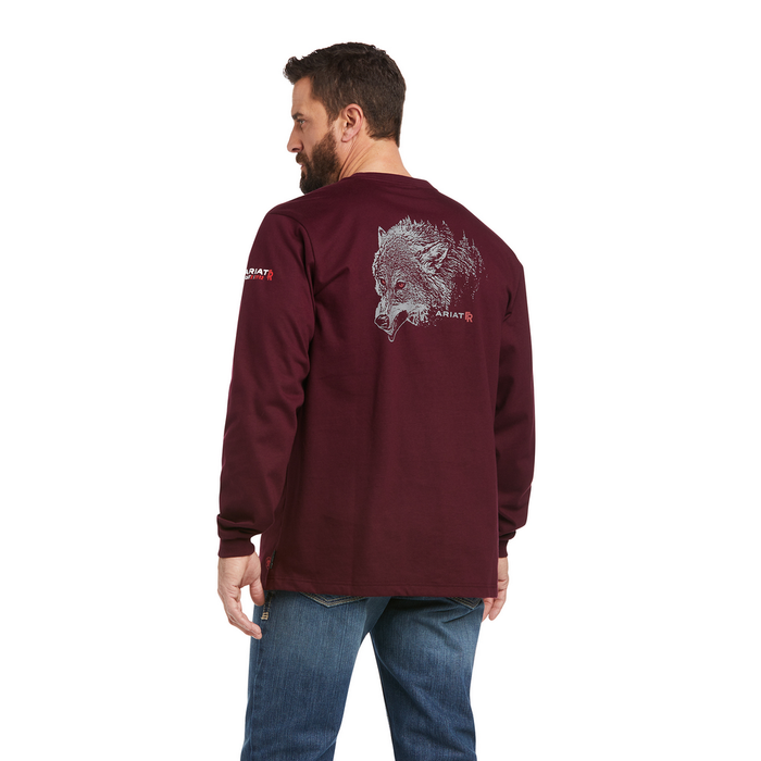 FR ALPHA GRAPHIC LONG-SLEEVE SHIRT - 600-Red | Ariat 10037437