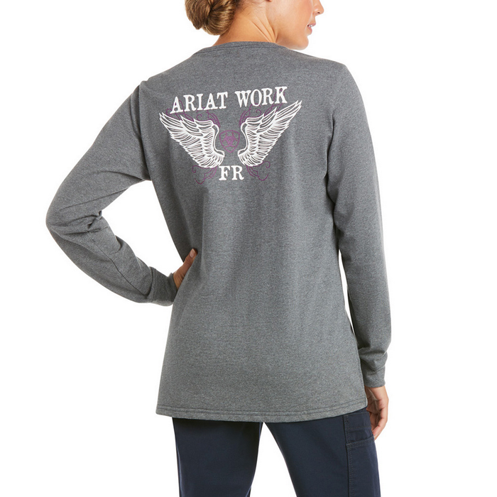 FR ASCEND GRAPHIC LONG-SLEEVE TEE - 010-Charcoal | Ariat 10034890