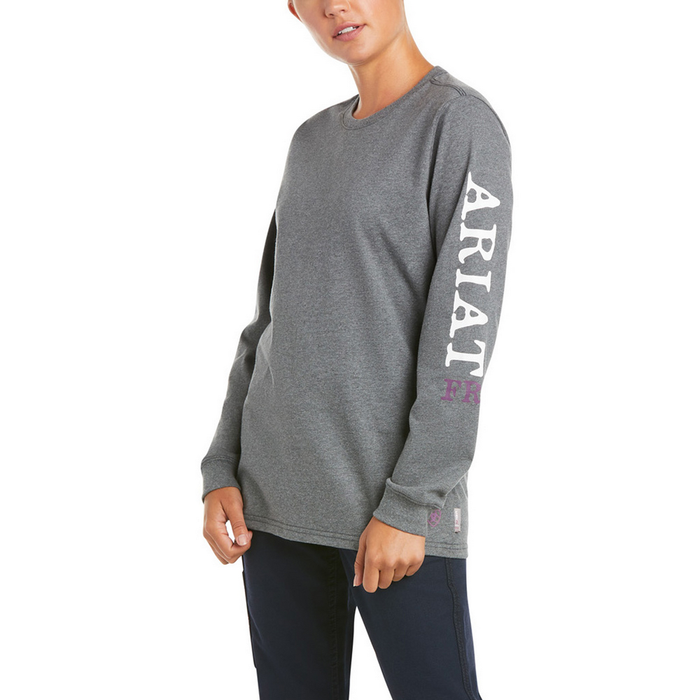 FR ASCEND GRAPHIC LONG-SLEEVE TEE - 010-Charcoal | Ariat 10034890