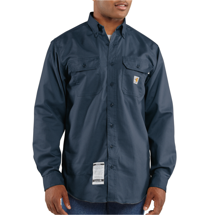 FR CLASSIC TWILL SHIRT - DNY-Dark Navy | Carhartt FRS160
