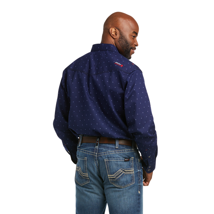 FR DUNHAM LONG-SLEEVE WORK SHIRT - 400-Dark Blue | Ariat 10037229