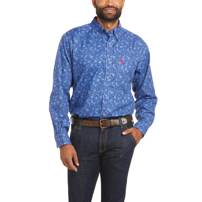FR EASTWOOD DURASTRETCH WORK SHIRT - 400-Blue | Ariat 10035367