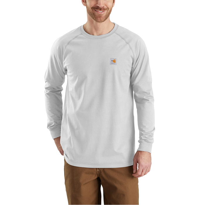 FR FORCE LONG SLEEVE T-SHIRT - 051-Light Gray | Carhartt 102904