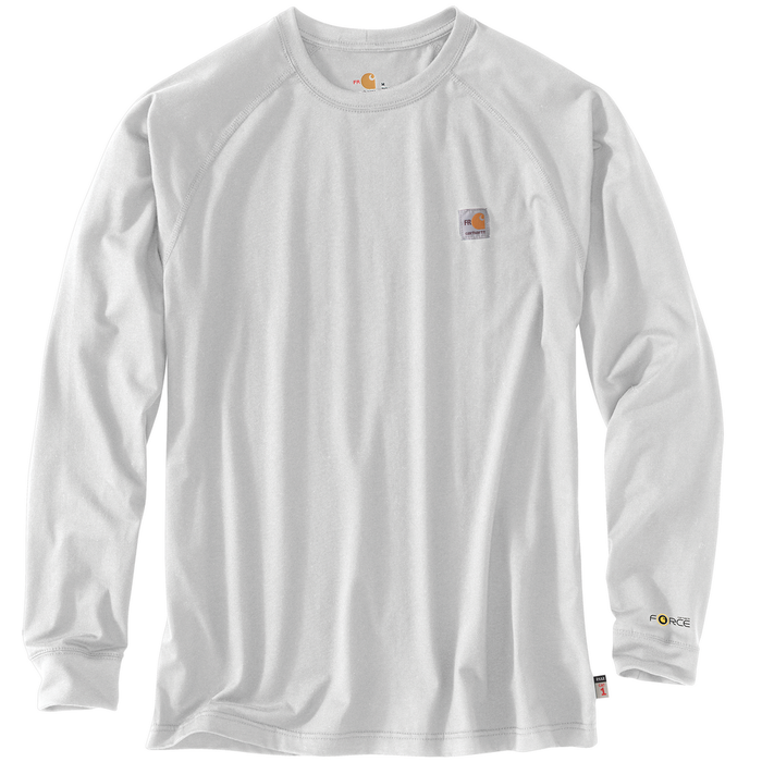 FR FORCE LONG SLEEVE T-SHIRT - 051-Light Gray | Carhartt 102904