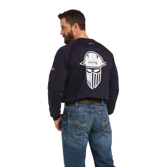 FR FULL COVER GRAPHIC LONG-SLEEVE SHIRT - 410-Navy | Ariat 10037711