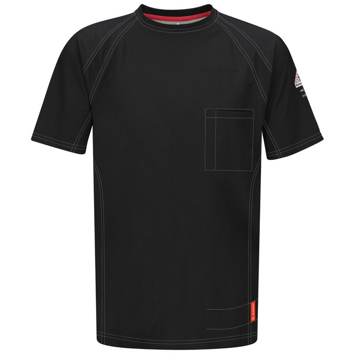 FR IQ SERIES COMFORT KNIT SHORT SLEEVE T-SHIRT - BK-Black | Bulwark QT30