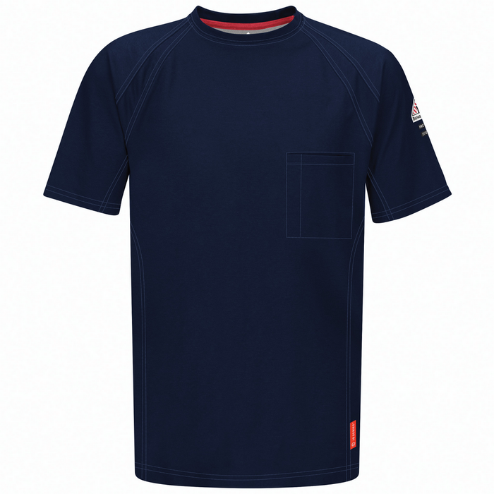 FR IQ SERIES COMFORT KNIT SHORT SLEEVE T-SHIRT - DB-Dark Blue | Bulwark QT30