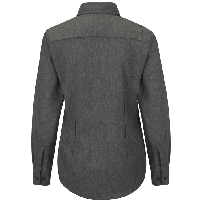 FR IQ SERIES COMFORT WOVEN LONG SLEEVE SHIRT - DG-Dark Grey | Bulwark QS51