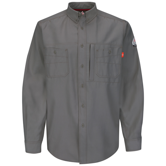 FR IQ SERIES ENDURANCE COLLECTION UNIFORM SHIRT - GY-Grey | Bulwark QS42