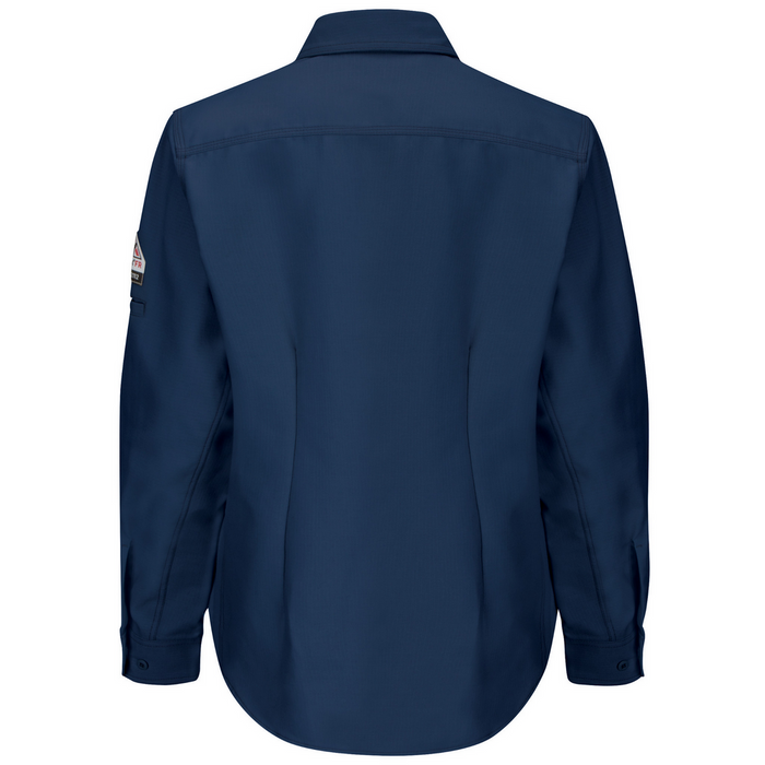 FR IQ SERIES LONG SLEEVE SHIRT - NV-Navy | Bulwark QS41