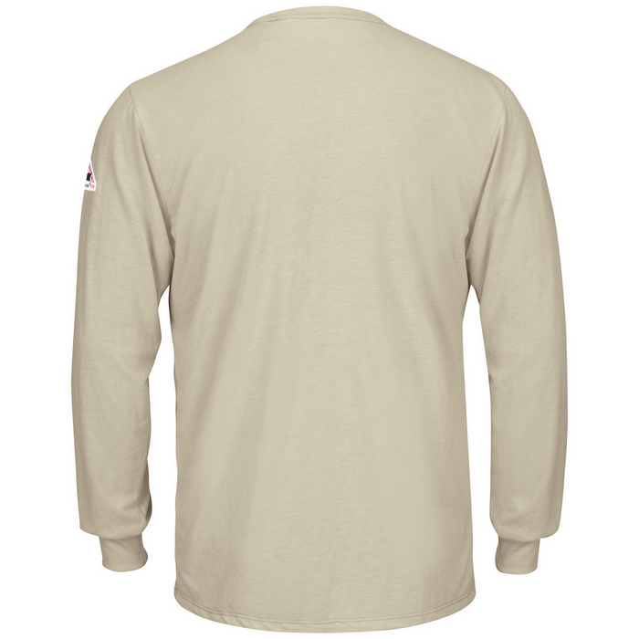 FR LONG SLEEVE LIGHTWEIGHT T-SHIRT - KH-Khaki | Bulwark SMT8