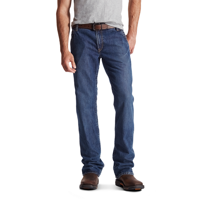 FR M4 LOW RISE WORKHORSE BOOT CUT JEAN - 400-Blue | Ariat 10017262