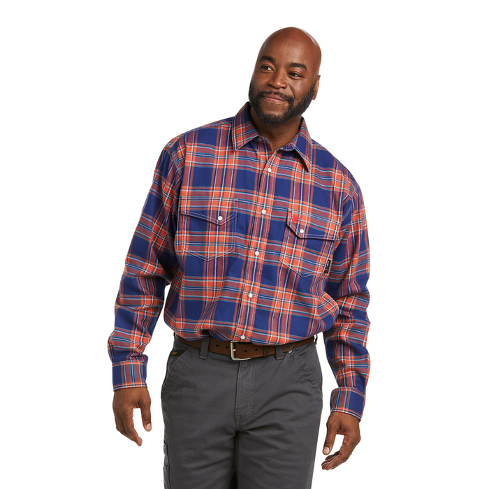 FR SWENSON LONG-SLEEVE WORK SHIRT - 400-Blue | Ariat 10037867