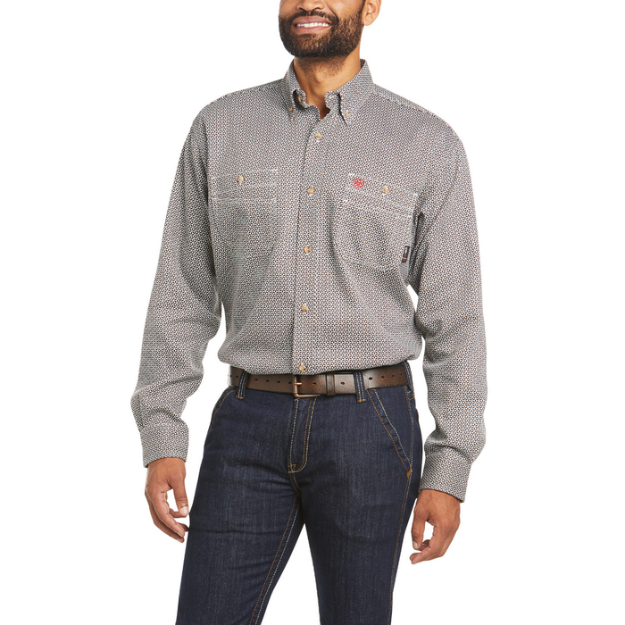 FR VENTED BUTTON UP WORK SHIRT - 400-Blue | Ariat 10035431