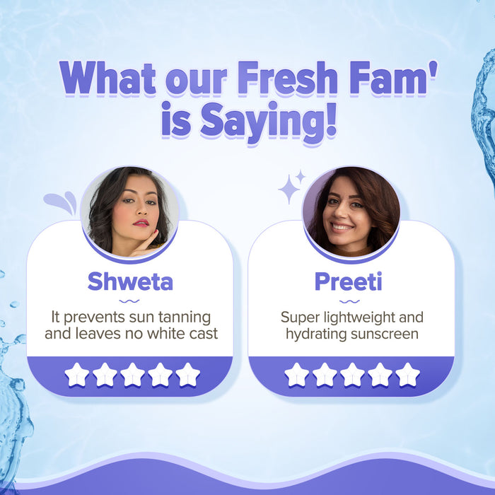 Fresh fam shweta preeti reviews illuminate sunscreen