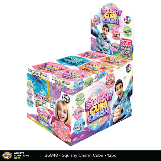 Fun Doh Squishy Charm Cube Fidget Toy Variety