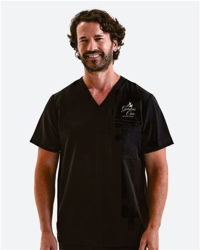 Gardens Care V-Neck Onna Scrubs Top- Ladies and Unisex