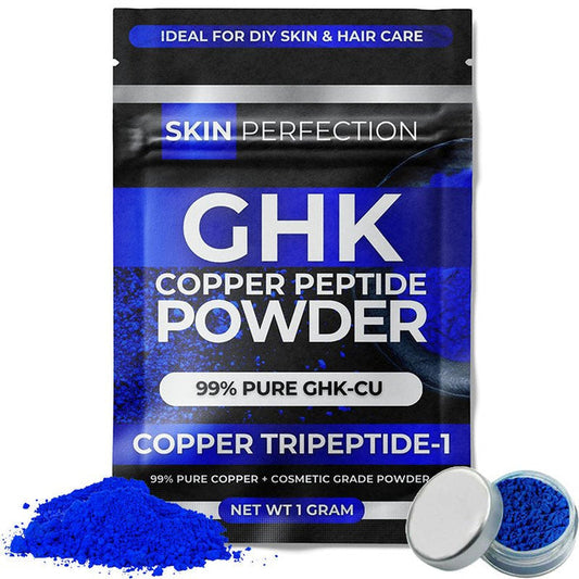 GHK Copper Peptide Blue Powder for Making Skin and Hair Care Products