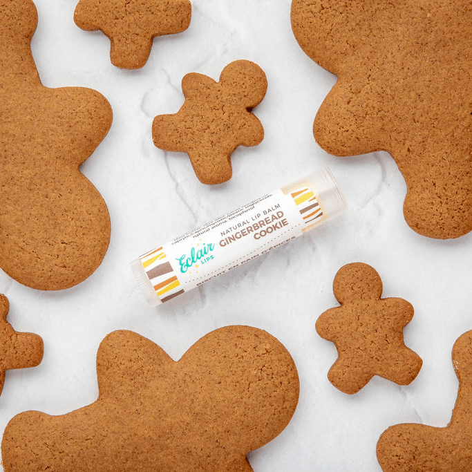 Gingerbread cookies and Eclair Gingerbread Cookie lip balm